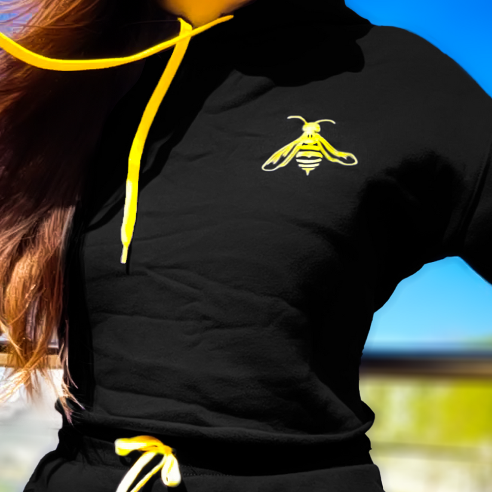 DS Cropped Emblem Hoodie